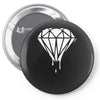 dripping diamond logo Pin-back button