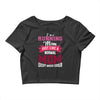 running mom white Crop Top