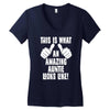 this is what an amazing auntie looks like Women's V-Neck T-Shirt
