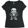 undertale sans Women's Triblend Scoop T-shirt
