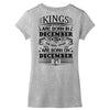 Real Kings Are Born On December 27 Women's V-Neck T-Shirt