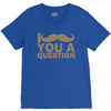 i mustache you a question V-Neck Tee