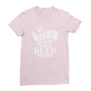 beer does not ask questions Ladies Fitted T-Shirt