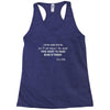 oscar wilde quote girls Racerback Tank