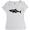Grandpa Shark Women's Triblend Scoop T-shirt