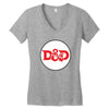 black red Women's V-Neck T-Shirt