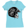 hi girl... ride with me! Ladies Fitted T-Shirt