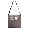 anything unrelated to elephants is irrelephant Adjustable Strap Totes