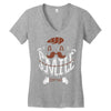 keep smile everyday Women's V-Neck T-Shirt