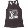 we toys can see everything Racerback Tank