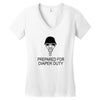 prepared for diaper Women's V-Neck T-Shirt