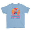 Too Hip To Hop  Bunny Easter Youth Tee
