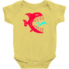 monster fish eats diver Baby Bodysuit