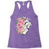 Heart And Flowers Racerback Tank