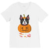 haloween french bulldog V-Neck Tee