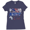 proud army dad 3 Ladies Fitted T-Shirt
