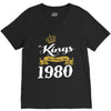 kings are born in 1980 V-Neck Tee