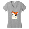 hamtaro Women's V-Neck T-Shirt
