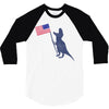Patriotic T-Rex 3/4 Sleeve Shirt