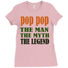 pop pop the man the myth the legend Ladies Fitted T-Shirt