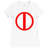 deadpool logo avengers marvel comics gift Ladies Fitted T-Shirt