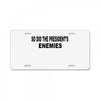 enemies License Plate