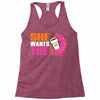 She Wants The D - Dunkin Donuts Racerback Tank