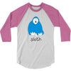 new! mens 'sloth' 3/4 Sleeve Shirt