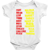 fight, dream, lead! Baby Bodysuit