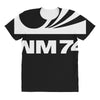 wm 74 germany world cup 1974 retro football All Over Women's T-shirt
