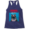 Jaws Parody Paws Racerback Tank