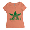 addicted ~ mens funny Women's Triblend Scoop T-shirt