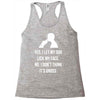 yes, i let my dog lick my face Racerback Tank