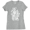 be your own hero Ladies Fitted T-Shirt