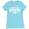 i'd rather be drinking Ladies Fitted T-Shirt