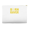 born raver party dance festival funny Accessory Pouches