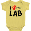 i love my lab labrador Baby Onesie