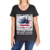Veteran Don't Thank Me Thank My Brothers &amp; Sister Ladies Curvy T-Shirt