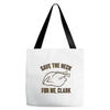 save the neck for me, clark Tote Bags