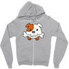 mobbu puppy Zipper Hoodie