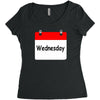 title of day of the week wednesday day of the week Women's Triblend Scoop T-shirt