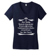 Dear Daddy, Thanks for Being my Dad Baby Boy Letter to Father Women's V-Neck T-Shirt