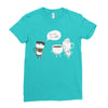 coffee that's always late Ladies Fitted T-Shirt