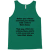 criticize Tank Top