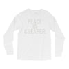 peace is cheaper awesome (2) Long Sleeve Shirts
