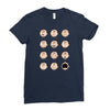 charlie moticons Ladies Fitted T-Shirt
