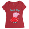 peppa pig aunt pig Women's Triblend Scoop T-shirt
