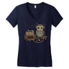 listening to who Women's V-Neck T-Shirt