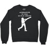 alternatives to war play cricket batting anti war stencil tour Crewneck Sweatshirt