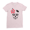 day of dead sugar skull Ladies Fitted T-Shirt